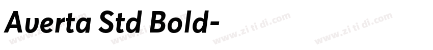 Averta Std Bold字体转换 Averta Std Bold字体转换